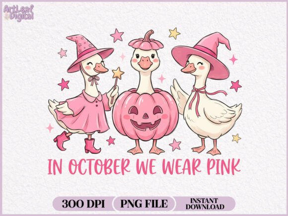Download In October We Wear Pink Goose PNG - Wear Collection