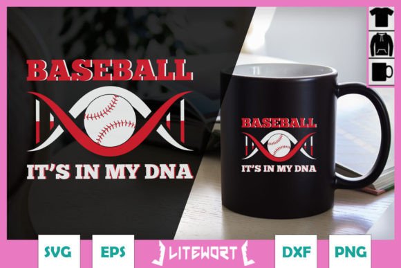Download Baseball It's in My DNA Gene SVG - Dna Collection