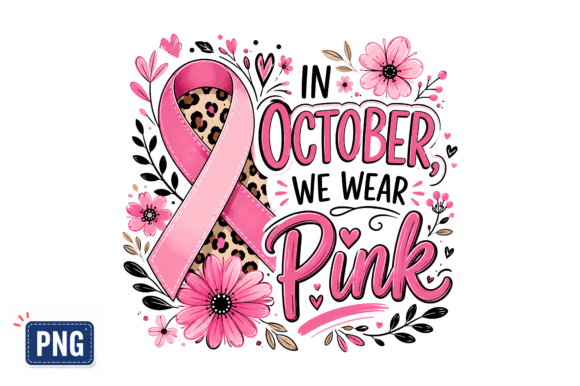 Download In October We Wear Pink PNG - Wear Collection